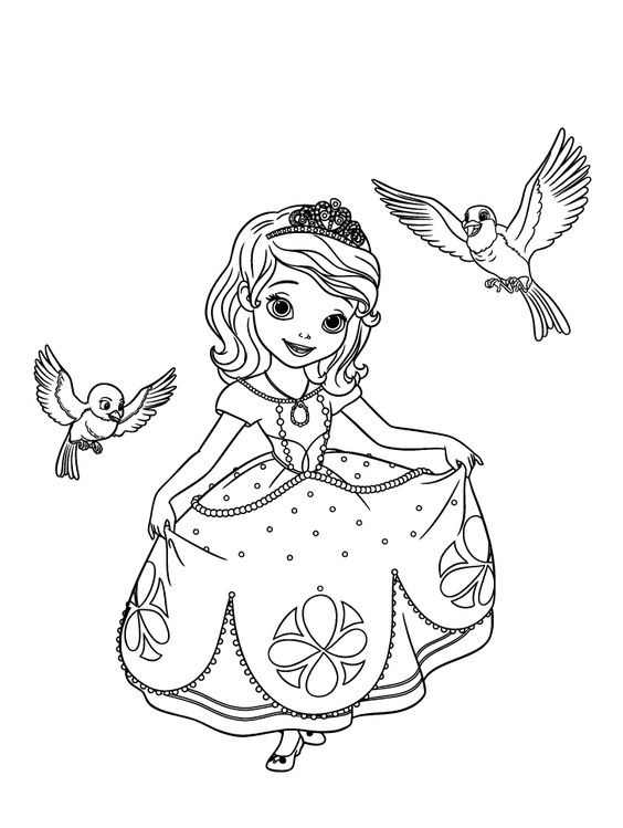 Coloriage princesse : 25 Dessins de Princesses Faciles à Colorier 15