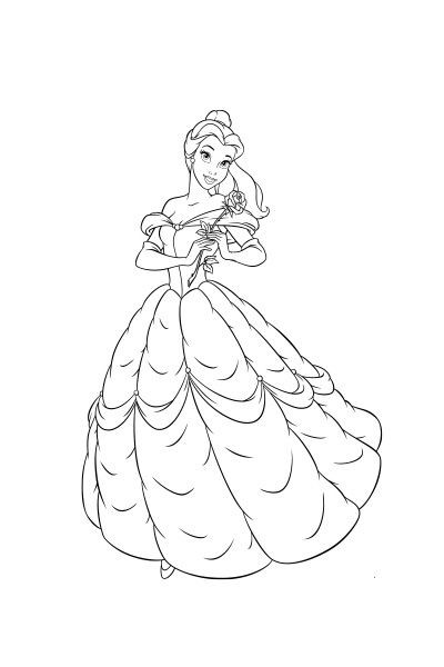 Coloriage princesse : 25 Dessins de Princesses Faciles à Colorier 19 Coloriage princesse : 25 Dessins de Princesses Faciles à Colorier 19