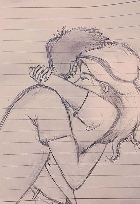 Dessin de couple : 59 idées pour apprendre à dessiner des couples 17