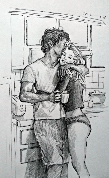 Dessin de couple : 59 idées pour apprendre à dessiner des couples 23