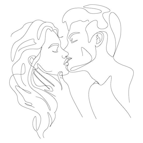 Dessin de couple : 59 idées pour apprendre à dessiner des couples 4