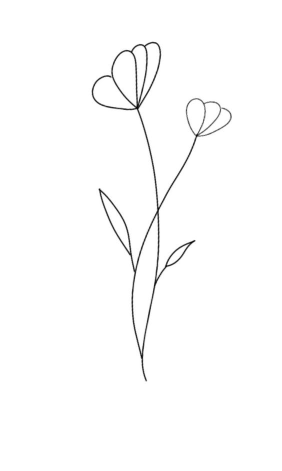 Dessin de fleur : 29 Idées faciles pour apprendre à dessiner des fleurs 8