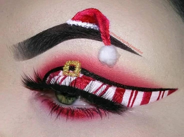8 Maquillages de Noël original pour célébrer Noël en beauté 5
