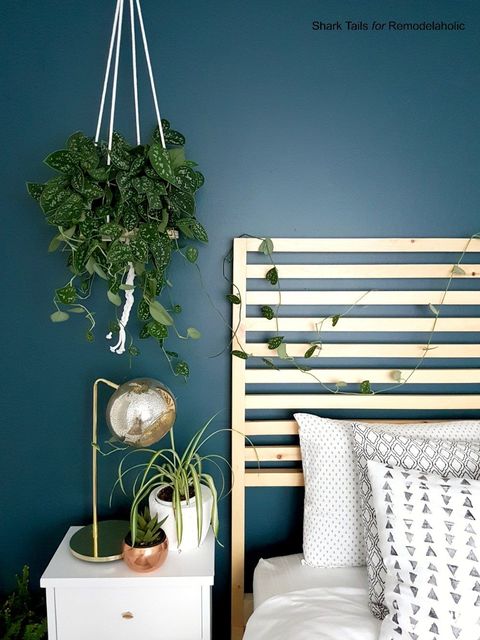 hanging planters wood rope