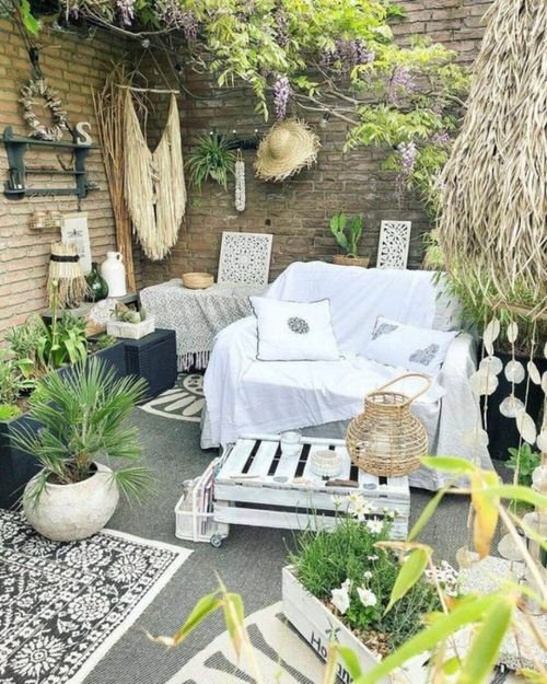 20 Meilleures idées d'aménagement de jardin Boho 4