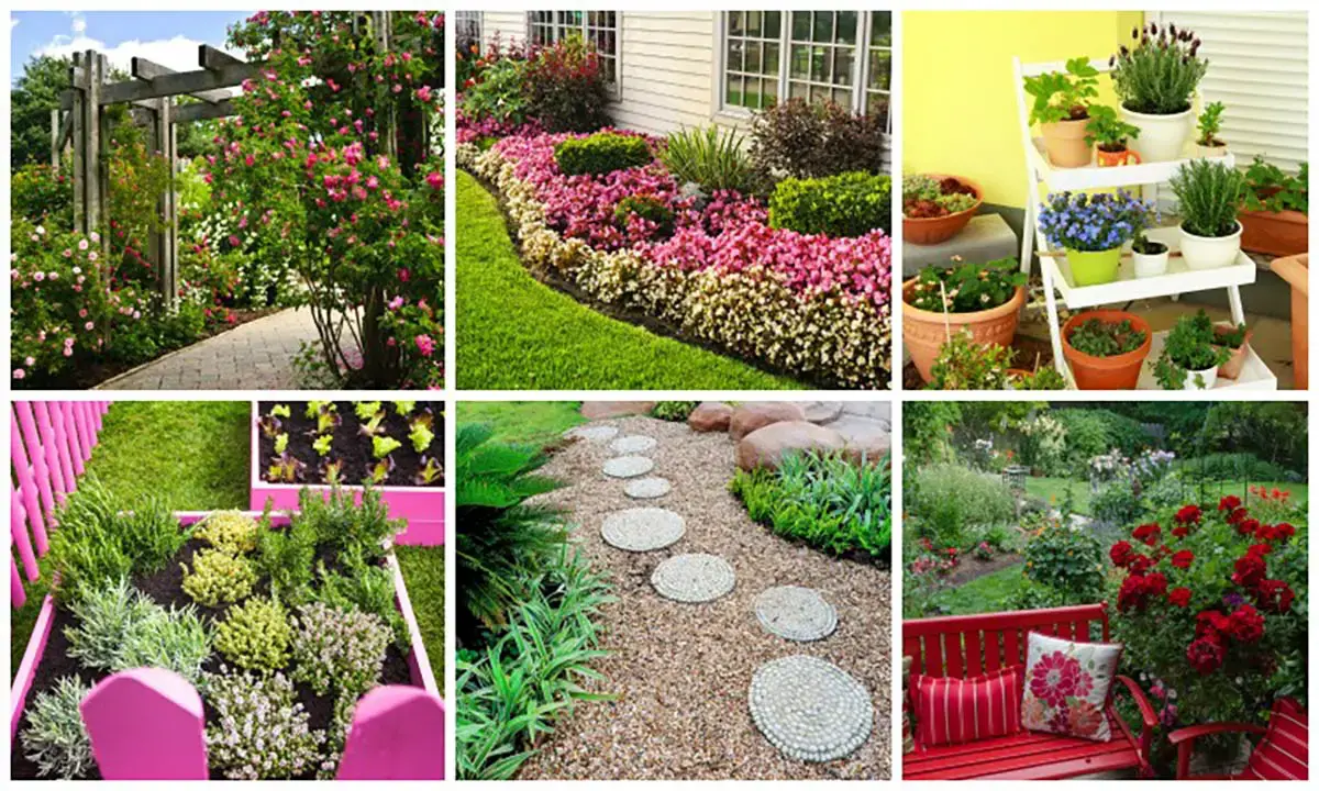 61 idées de jardins super cool dans l'arrière-cour 1 Garden Ideas Collage