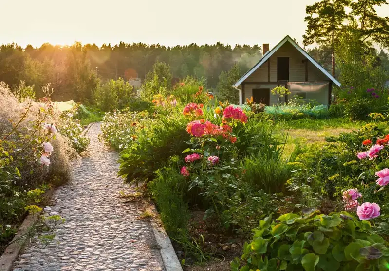 Pathway Rose Garden