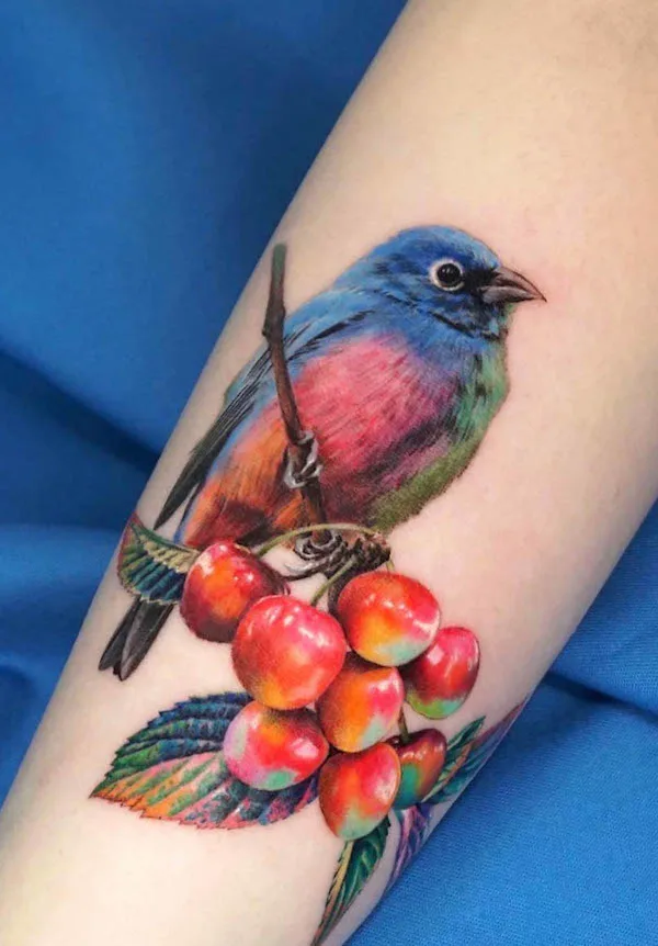 75 superbes tatouages de bras pour femmes avec signification 11 Bird on the branch forearm tattoo by @non_lee_ink