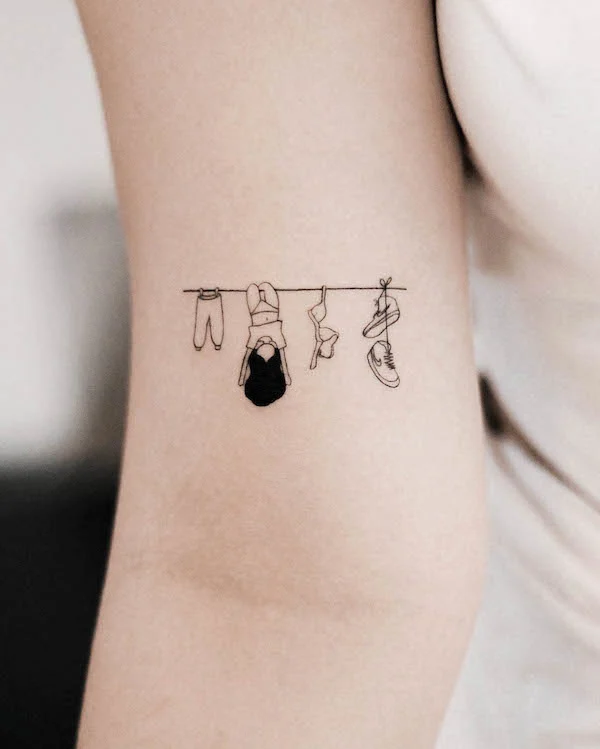 Cute arm tattoo for girls by @nhi.ink