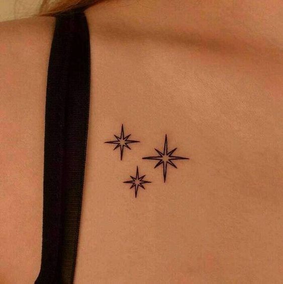 44 top idées de tatouages étoiles + leurs significations 37