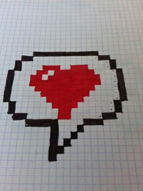 29 top idées de pixel art amour 2