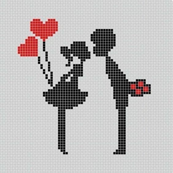 29 top idées de pixel art amour 3