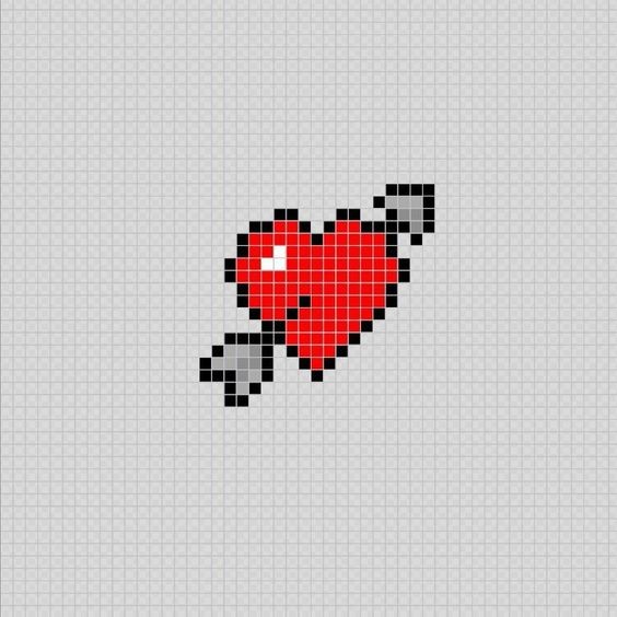 29 top idées de pixel art amour 4