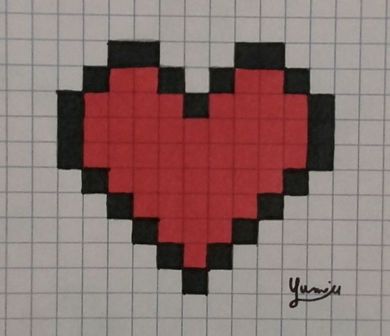 29 top idées de pixel art amour 8