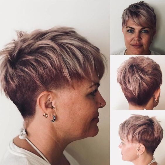 20 Coupes courtes pour femme de 50 ans au visage rond 4 20 Coupes courtes pour femme de 50 ans au visage rond 4
