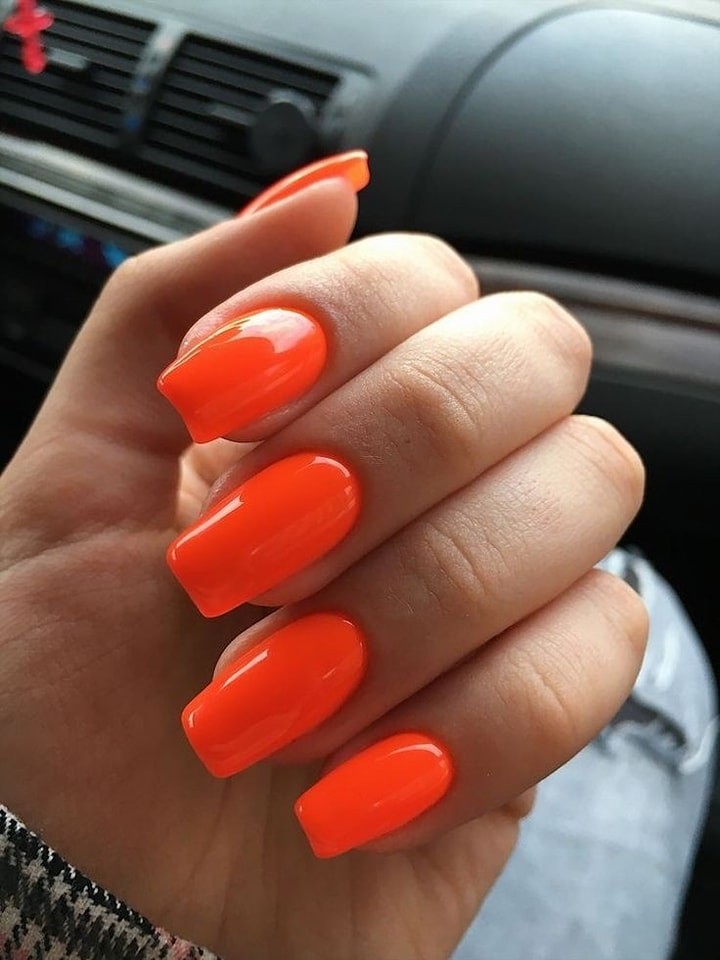 18 Top idées de Nails Art Orange pour s'inspirer 1
