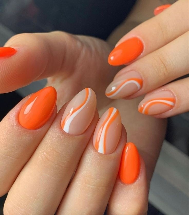 18 Top idées de Nails Art Orange pour s'inspirer 2