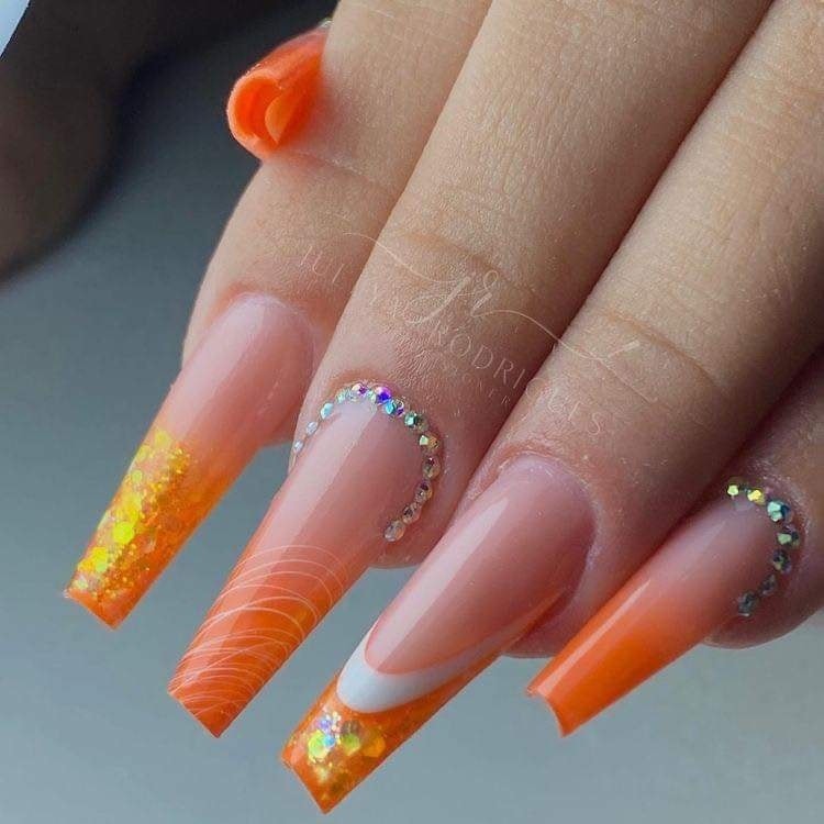 18 Top idées de Nails Art Orange pour s'inspirer 5