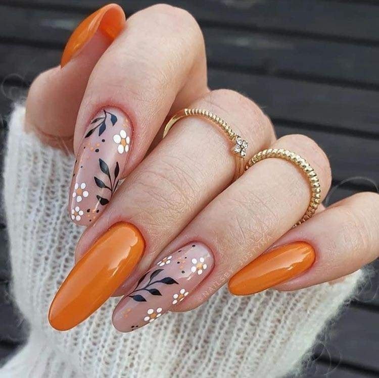 18 Top idées de Nails Art Orange pour s'inspirer 8