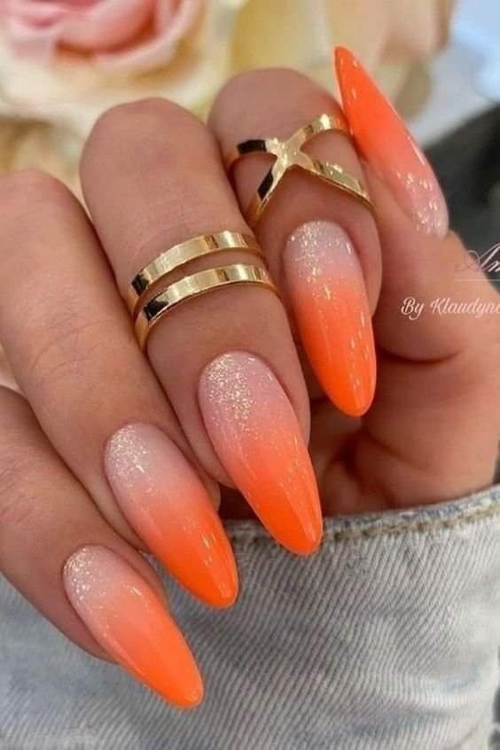 18 Top idées de Nails Art Orange pour s'inspirer 9