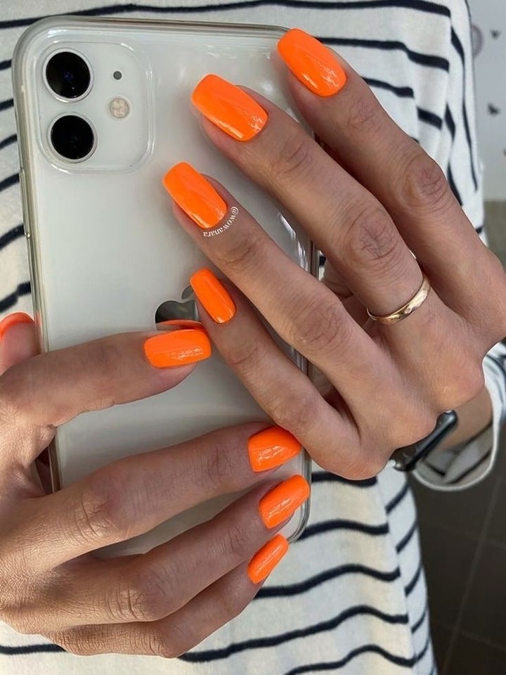 18 Top idées de Nails Art Orange pour s'inspirer 10