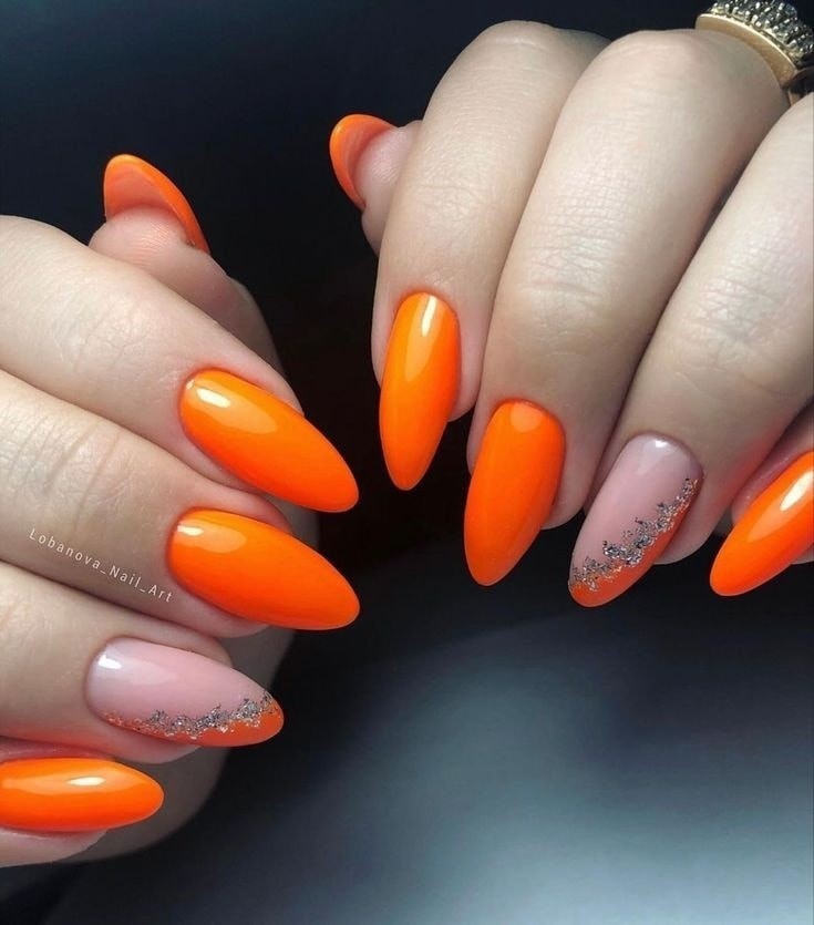 18 Top idées de Nails Art Orange pour s'inspirer 12