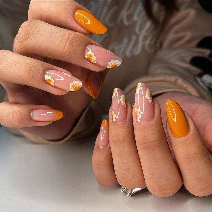 18 Top idées de Nails Art Orange pour s'inspirer 17