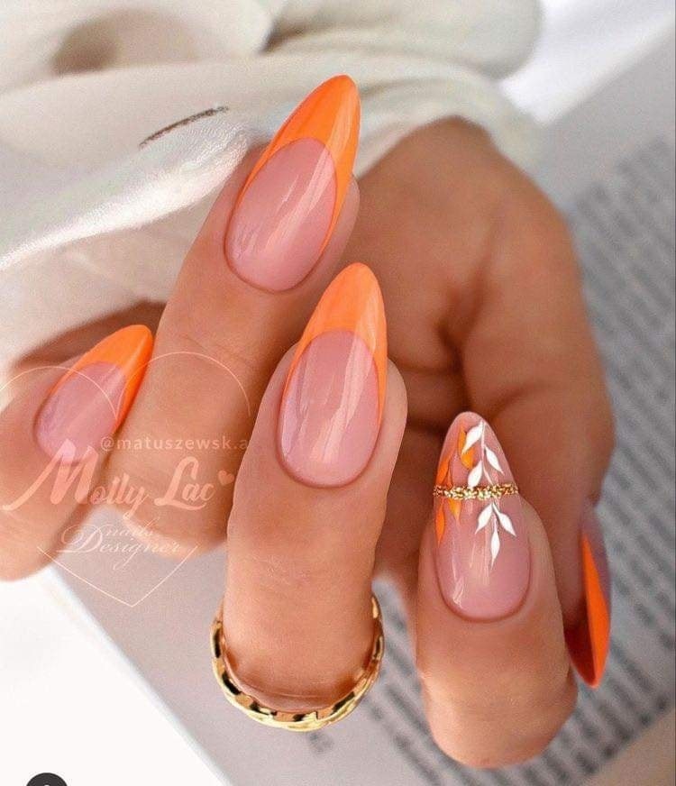 18 Top idées de Nails Art Orange pour s'inspirer 18