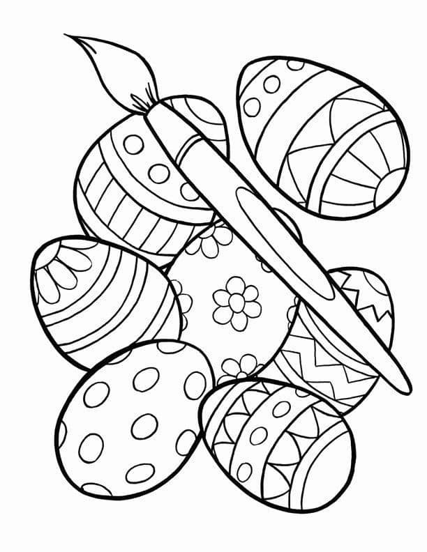 10 Feuilles de coloriage de Pâques pour enfants 4