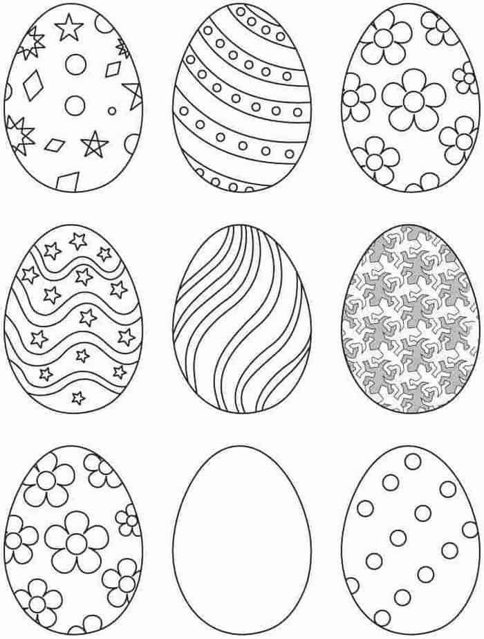 10 Feuilles de coloriage de Pâques pour enfants 10