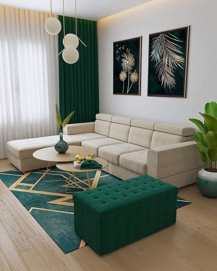 10 idées de décoration d'intérieur avec du vert 3