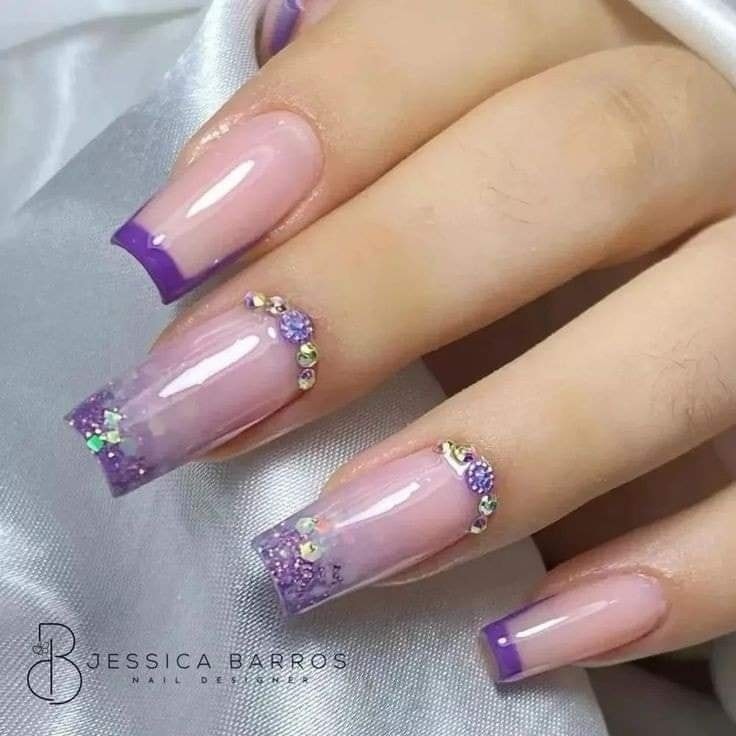 28 Nails art pour des Ongles dans les tons Violet 3