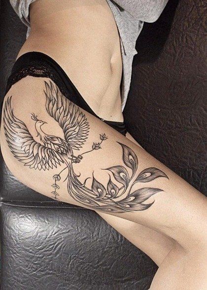 14 superbes tatouages ??de Phoenix pour les femmes 3