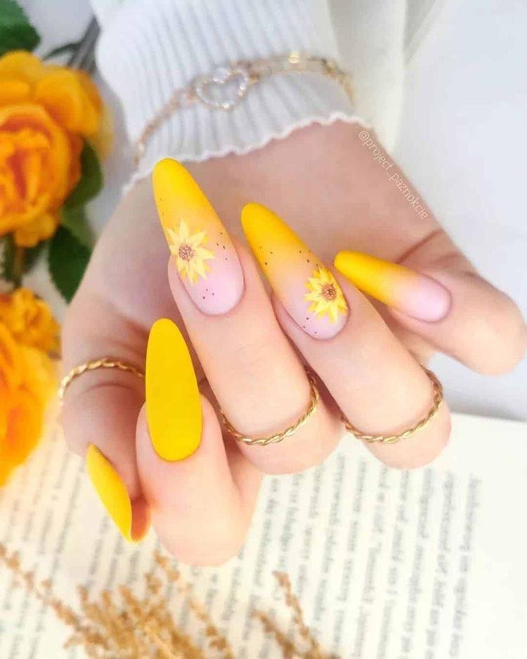 6 Idées de Nails Art pour des Ongles Jaunes 4