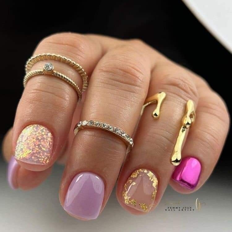 25 Magnifiques modèles sur de petits ongles 12