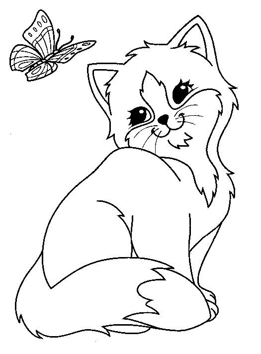 Coloriage chaton : 20 dessins à imprimer gratuitement 1
