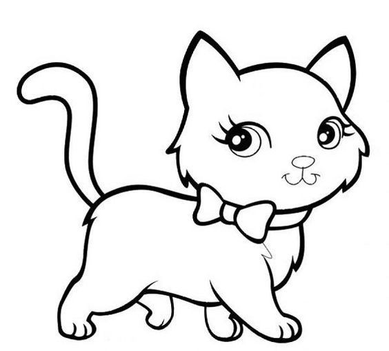 Coloriage chaton : 20 dessins à imprimer gratuitement 15