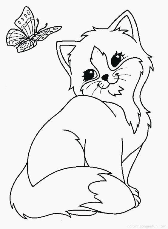 Coloriage chaton : 20 dessins à imprimer gratuitement 17
