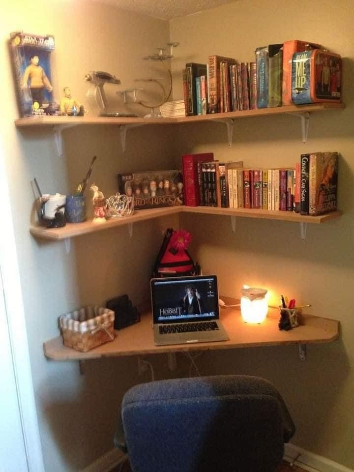 29 idées pour faire un mini bureau dans votre chambre 18