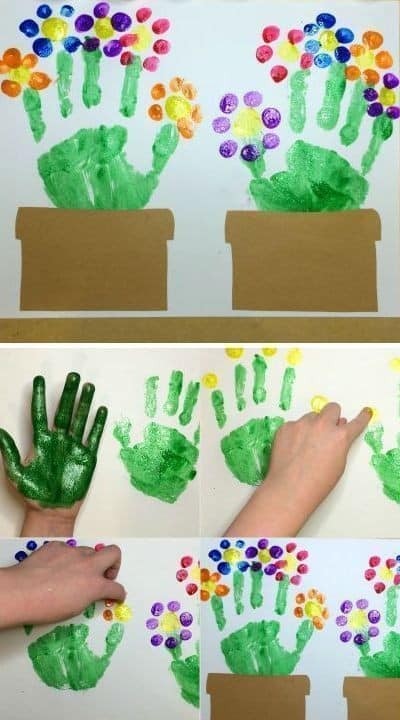 14 activités de mains et d'empreintes de pieds pour enfants 4