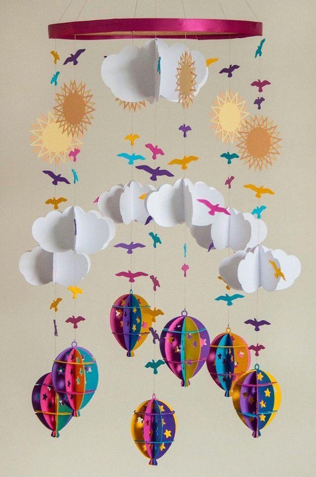 12 Incroyables mobiles en papier à faire soi-même 1