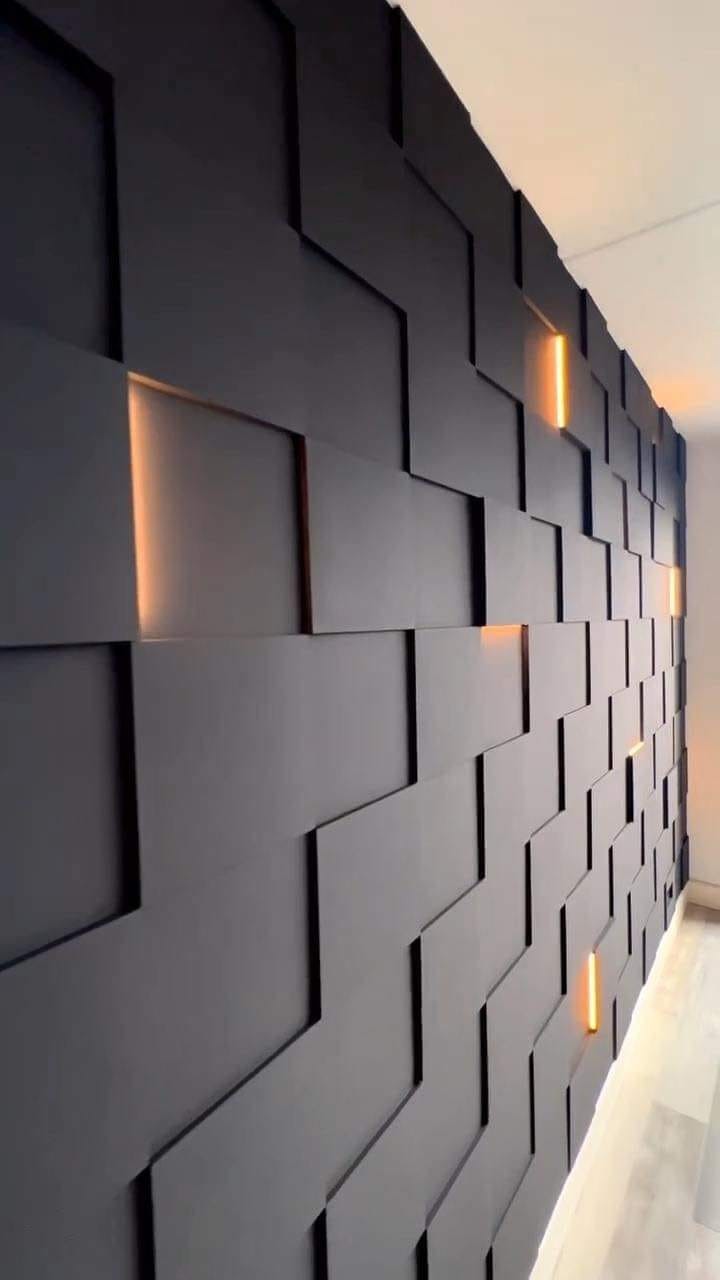 13 idées de revêtements de murs en 3D 2