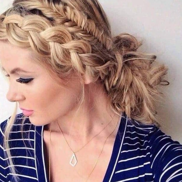 9 idées de tresses collées belles et à la mode 7