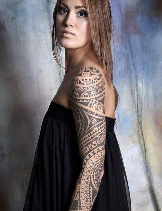 20 belles idées de tatouages manchette femme 20