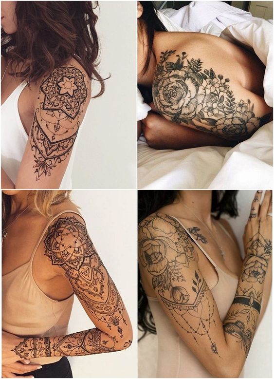 20 belles idées de tatouages manchette femme 9