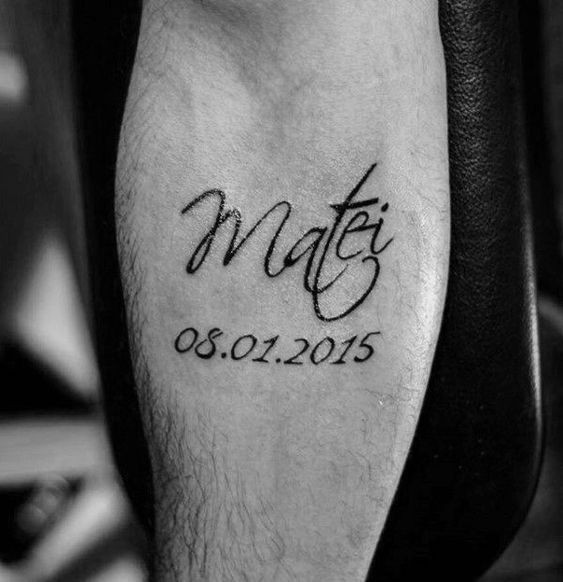 18 idées de tatouages date de naissance 6 18 idées de tatouages date de naissance 6