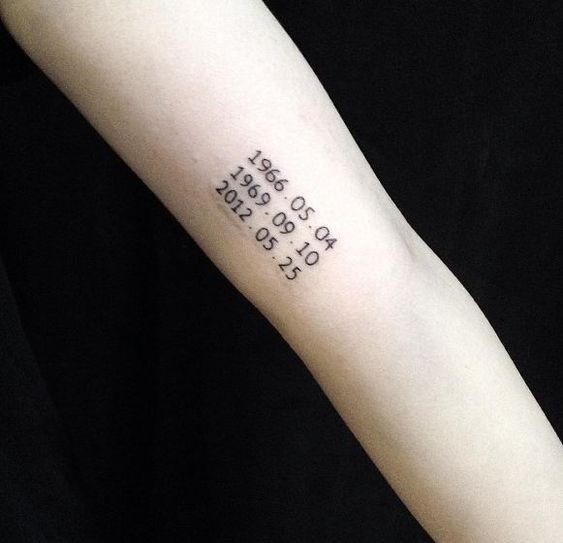 18 idées de tatouages date de naissance 10 18 idées de tatouages date de naissance 10