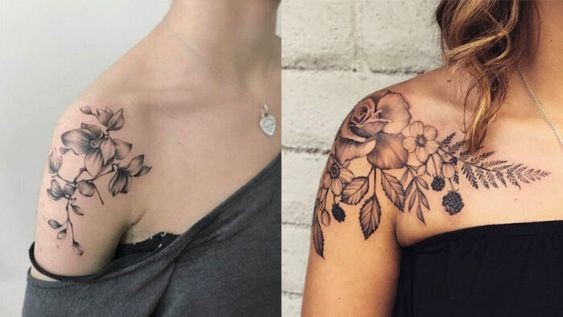 20 idées de tatouage fleurs sur l'épaule (et la signification) 14