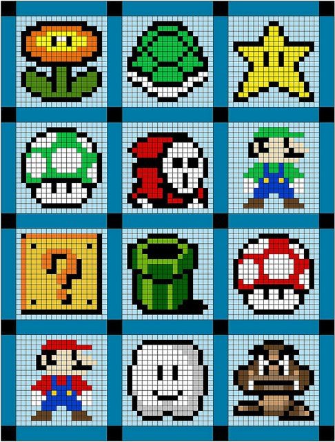23 idées de dessins Pixel art Mario à colorier 13 23 idées de dessins Pixel art Mario à colorier 13