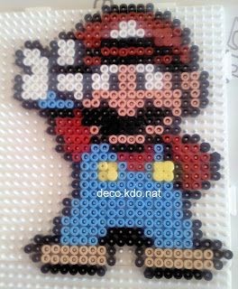 23 idées de dessins Pixel art Mario à colorier 16